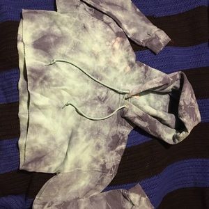 Rue 21 tie dye crop hoodie
